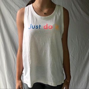 Rainbow Speckle Nike Tank